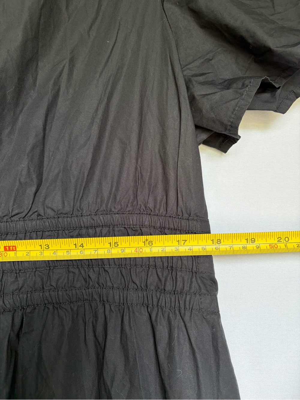 Quince 100% Organic Cotton Poplin Tiered Maxi Dress Black Sz XL Chic NWT - Picture 8 of 14